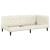 Cadru de pat colțar cu headboard Crem 90 x 200 cm Catifea GartenMobel Dekor