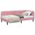 Cadru de pat colțar cu headboard Roz 100 x 200 cm Catifea GartenMobel Dekor