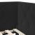 Cadru de pat colțar cu headboard Negru 100 x 200 cm Catifea GartenMobel Dekor