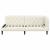 Cadru de pat colțar cu headboard Crem 100 x 200 cm Catifea GartenMobel Dekor