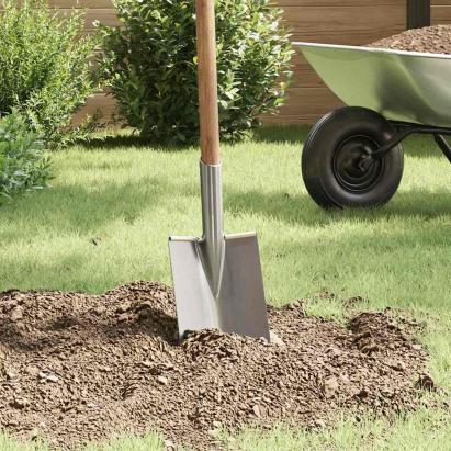Cap de lopată Argintiu 43 x 17 cm Oțel vopsit electrostatic GartenMobel Dekor