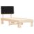 Cadru de pat cu tăblie tapițată cu headboard Negru 75 x 190 cm GartenMobel Dekor