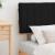 Cadru de pat cu tăblie tapițată cu headboard Negru 75 x 190 cm GartenMobel Dekor