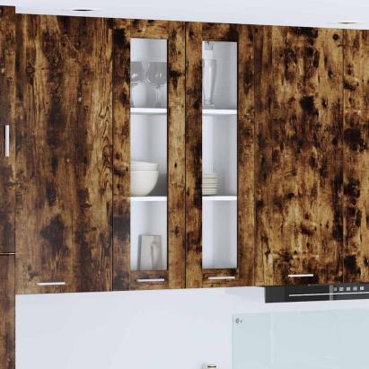 Dulap suspendat cu raft Riga Stejar fumuriu 60 x 31 x 100 cm GartenMobel Dekor