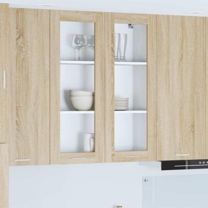 Dulap suspendat cu raft Riga Stejar Sonoma 80 x 31 x 100 cm GartenMobel Dekor