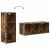 Dulap suspendat cu raft Riga Stejar fumuriu 30 x 29,5 x 80 cm GartenMobel Dekor