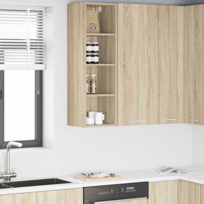 Dulap suspendat cu raft Riga Stejar Sonoma 30 x 29,5 x 100 cm GartenMobel Dekor