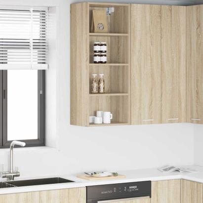 Dulap suspendat cu raft Riga Stejar Sonoma 40 x 29,5 x 100 cm GartenMobel Dekor