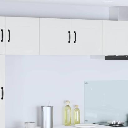 Dulap suspendat de bucătărie cu raft Alb lucios 80 x 31 x 40 cm GartenMobel Dekor