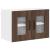 Dulap suspendat de bucătărie cu raft cu ușă 2 pcs Stejar închis GartenMobel Dekor