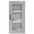 Dulap suspendat de bucătărie Gri din beton 40 x 31 x 80 cm GartenMobel Dekor