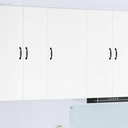 Dulap suspendat de bucătărie cu ușă Alb lucios 50 x 31 x 100 cm GartenMobel Dekor