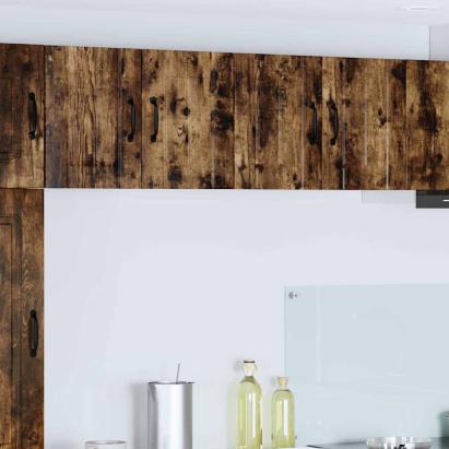 Dulap suspendat de bucătărie cu raft cu ușă 2 pcs Stejar afumat GartenMobel Dekor