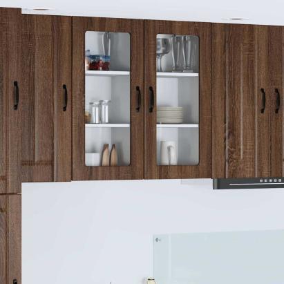 Dulap de bucătărie cu raft 2 pcs Stejar închis 40 x 31 x 80 cm GartenMobel Dekor