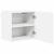 Dulap suspendat de bucătărie 2 pcs Alb lucios 40 x 31 x 40 cm GartenMobel Dekor