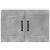 Dulap suspendat de bucătărie Gri din beton 60 x 31 x 40 cm GartenMobel Dekor