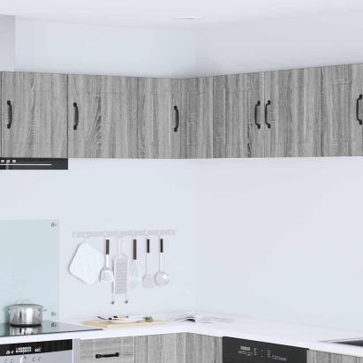 Dulap suspendat de bucătărie cu raft Gri Sonoma 57 x 57 x 40 cm GartenMobel Dekor