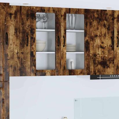 Dulap suspendat de bucătărie Stejar fumuriu 40 x 31 x 80 cm GartenMobel Dekor