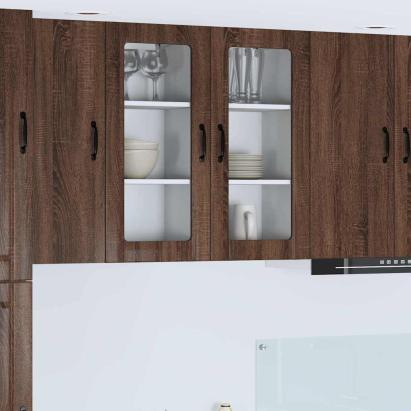 Dulap suspendat de bucătărie Stejar închis 40 x 31 x 80 cm GartenMobel Dekor