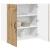 Dulap suspendat de bucătărie Stejar Artizanal 80 x 31 x 80 cm GartenMobel Dekor
