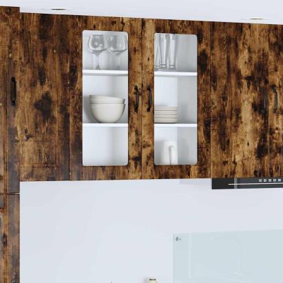 Dulap suspendat de bucătărie Stejar fumuriu 80 x 31 x 80 cm GartenMobel Dekor