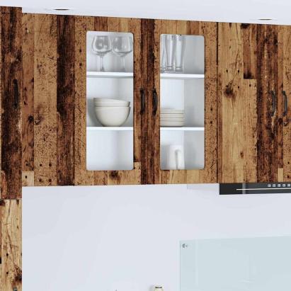 Dulap suspendat de bucătărie cu raft Lemn Vechi 80 x 31 x 80 cm GartenMobel Dekor