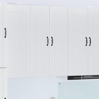 Dulap suspendat de bucătărie cu ușă Alb lucios 30 x 31 x 100 cm GartenMobel Dekor