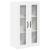 Dulap suspendat de bucătărie cu ușă Alb lucios 60 x 31 x 100 cm GartenMobel Dekor