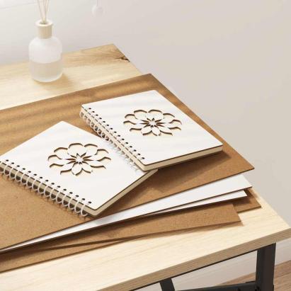 Panouri de decor 50 pcs Alb 30 x 42 x 0.3 cm Lemn compozit GartenMobel Dekor