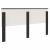 Tăblie cap cu headboard Stejar Negru 200 cm Lemn compozit GartenMobel Dekor