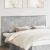 Tăblie cap cu headboard Gri din beton 200 cm Lemn compozit GartenMobel Dekor