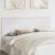 Tăblie cap cu headboard Alb lucios 200 cm Lemn compozit GartenMobel Dekor