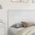 Tăblie cap cu headboard Alb lucios 200 cm Lemn compozit GartenMobel Dekor