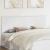 Tăblie cap cu headboard Alb 180 cm Lemn compozit GartenMobel Dekor