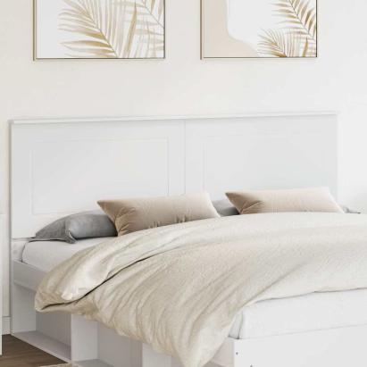 Tăblie cap cu headboard Alb 180 cm Lemn compozit GartenMobel Dekor