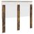 Tăblie cap cu headboard Stejar fumuriu 150 cm Lemn compozit GartenMobel Dekor