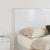 Tăblie cap cu headboard Alb lucios 135 cm Lemn compozit GartenMobel Dekor