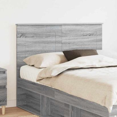 Tăblie cap cu headboard Gri Sonoma 135 cm Lemn compozit GartenMobel Dekor