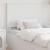 Tăblie cap cu headboard Alb 80 cm Lemn compozit GartenMobel Dekor
