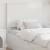 Tăblie cap cu headboard Alb lucios 80 cm Lemn compozit GartenMobel Dekor