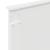 Tăblie cap cu headboard Alb 75 cm Lemn compozit GartenMobel Dekor