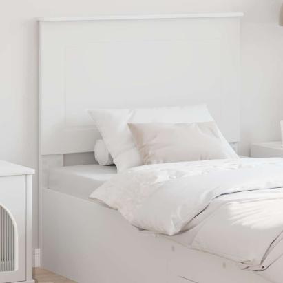 Tăblie cap cu headboard Alb 75 cm Lemn compozit GartenMobel Dekor