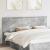 Tăblie cap cu headboard Gri din beton 200 cm Lemn compozit GartenMobel Dekor