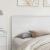 Tăblie cap cu headboard Alb Lucios 200 cm Lemn compozit GartenMobel Dekor