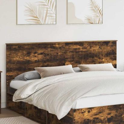 Tăblie cap cu headboard Stejar fumuriu 200 cm Lemn compozit GartenMobel Dekor