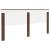 Tăblie cap cu headboard Stejar închis 200 cm Lemn compozit GartenMobel Dekor