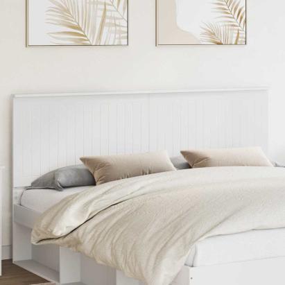 Tăblie cap cu headboard Alb 180 cm Lemn compozit GartenMobel Dekor