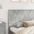 Tăblie cap cu headboard Gri din beton 180 cm Lemn compozit GartenMobel Dekor