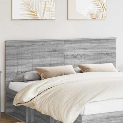 Tăblie cap cu headboard Gri Sonoma 180 cm Lemn compozit GartenMobel Dekor