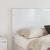 Tăblie cap cu headboard Alb Lucios 150 cm Lemn compozit GartenMobel Dekor